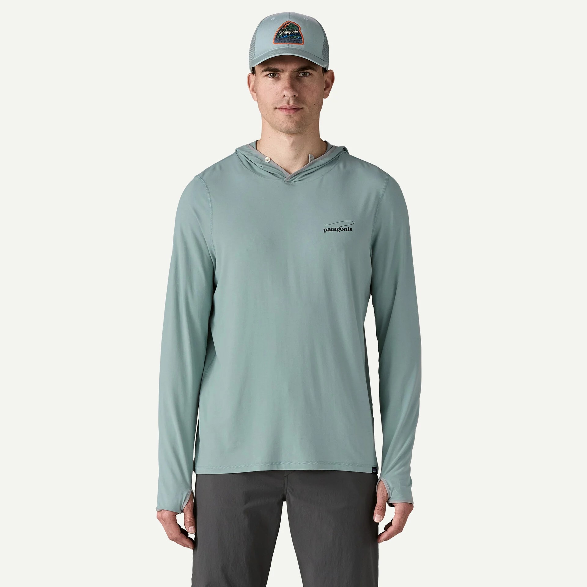 Patagonia Tropic Comfort Natural Graphic Hoody Thermal Blue