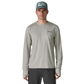 Patagonia Long Sleeve Cap Cool Sun Shirt – Fitz Roy Trout - Crisp Grey/Salt Grey