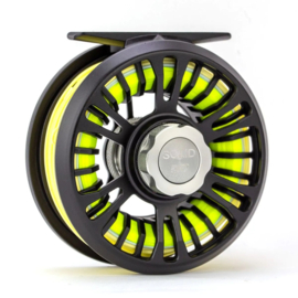 Traun River Solid Fly Reel (black/steel) #3/4