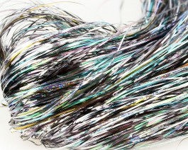 Tinsel Blend Hair, Dark Holographic Silver