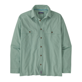 Patagonia L/S Island Hopper Shirt CROSSWEAVE: BLUE SAGE
