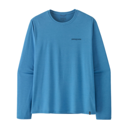 Patagonia L/S Cap Cool Daily Shirt – BOARDSHORT LOGO - LIGHT SHORE BLUE X-DYE