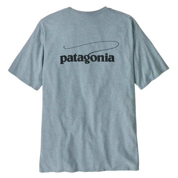 Patagonia Casting Logo Responsibili-Tee Thermal Blue