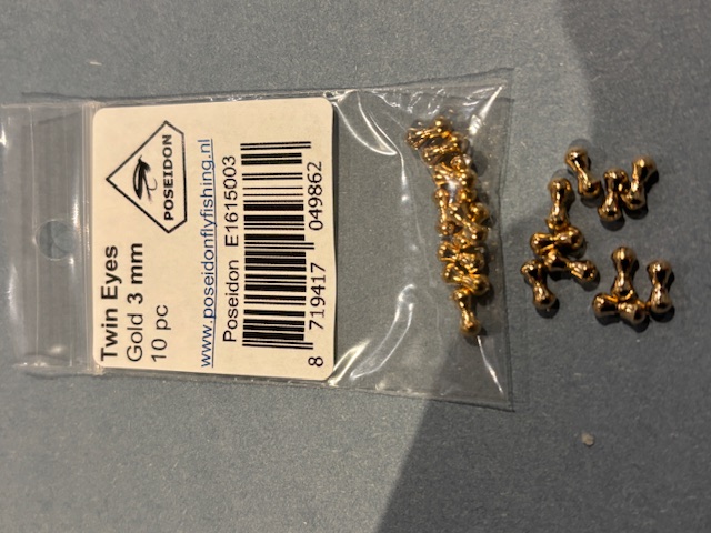 Poseidon TWIN EYES  3mm Gold