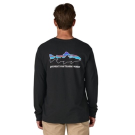 Patagonia L/S Home Water Trout Responsibili-Tee – Longsleeve Shirt /River Rock Green