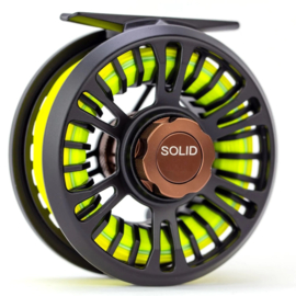 Traun River Solid Fly Reel (black/coffee) #3/4