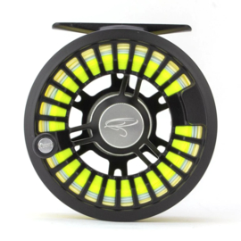 Traun River Solid Fly Reel (black/steel) #3/4