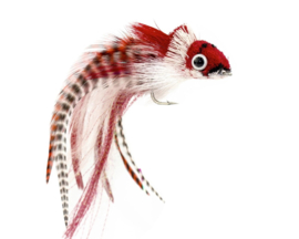 Whitlocks Premium Pike Streamer  Red/White  #3/0