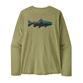 Patagonia L/S Cap Cool Daily Shirt – Fitz Roy Trout - Gumtree Green