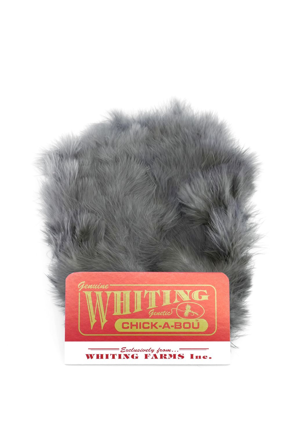 Whiting Chickabou Patch White dyed Dark Dun / Heron Gray