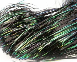 Tinsel Blend Hair, Black Peacock