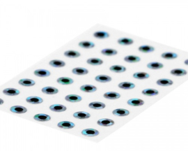 Flat Eyes, Holographic Silver,