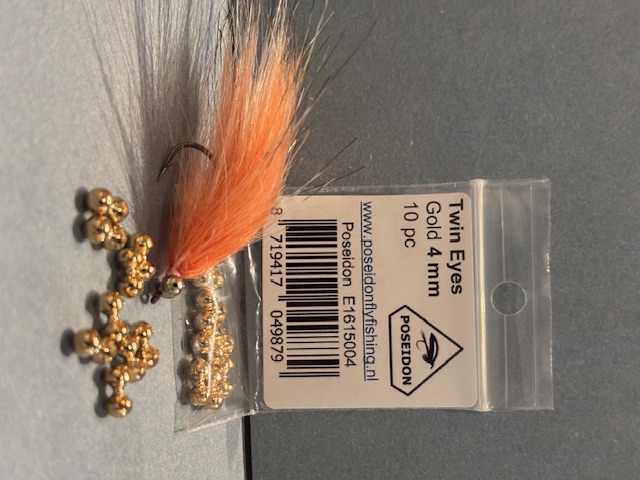 Poseidon TWIN EYES  4mm Gold