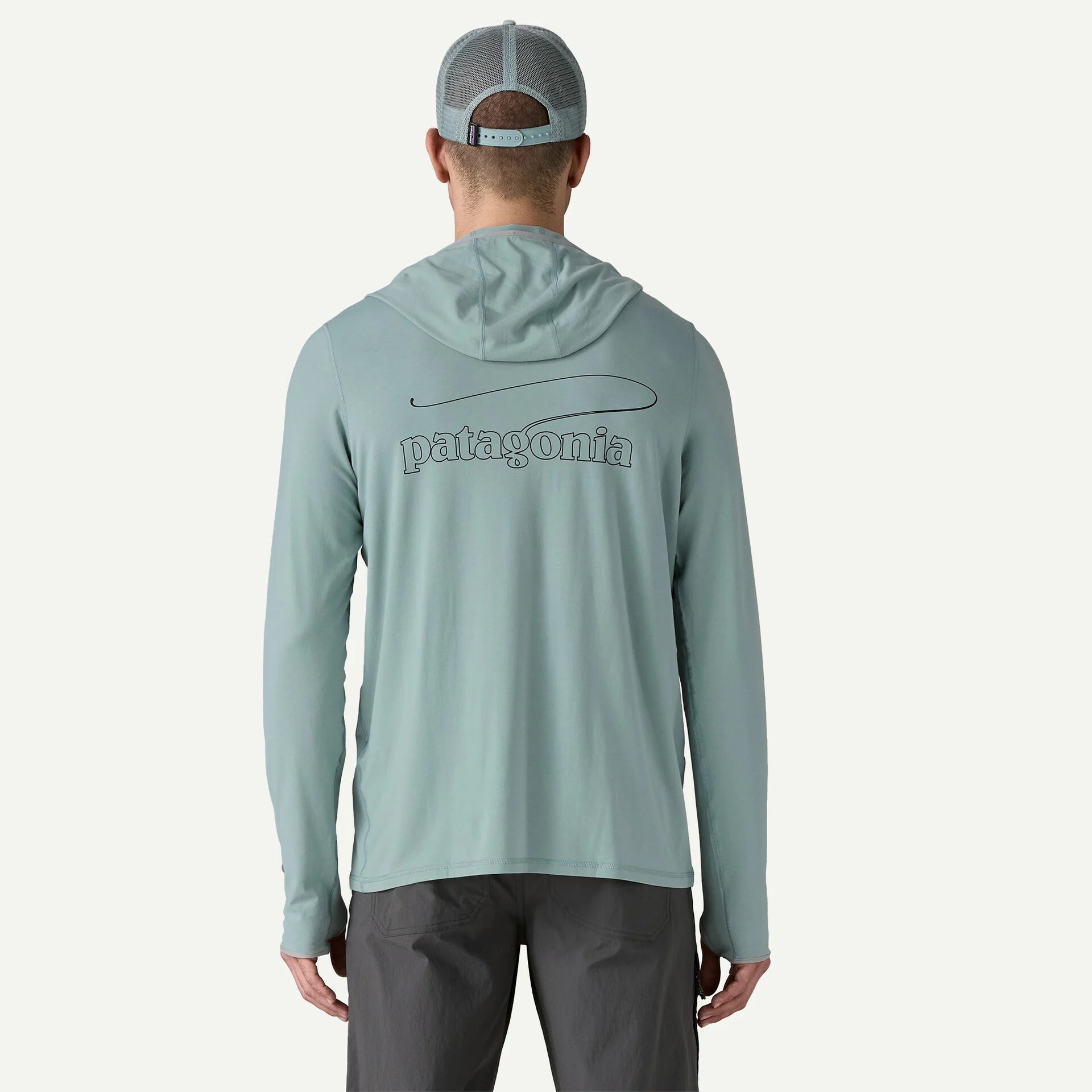 Patagonia Tropic Comfort Natural Graphic Hoody Thermal Blue