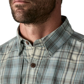 Patagonia L/S Island Hopper Shirt CROSSWEAVE: BLUE SAGE