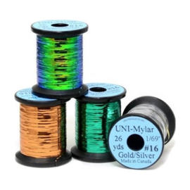 UNI-Mylar Tinsel Flat – Copper/Blue - Medium 3/64" #12