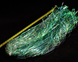 Magnum Sparkle Hair, Green Rainbow