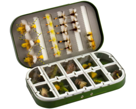 Traun River Alu-Box Green-Metal Vliegendoos