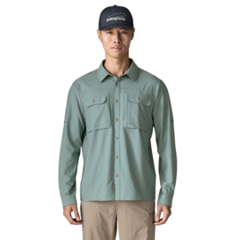 Patagonia L/S Self Guided Sun Shirt - GUMTREE GREEN