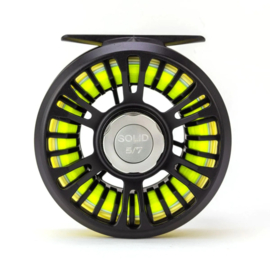 Traun River Solid Fly Reel (black/steel) #3/4
