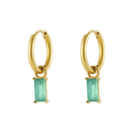 Oorbellen Nina Turquoise | Goud