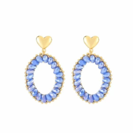 Oorbellen Gigi Blue | Goud