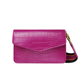 Small Croco bag Fuchsia