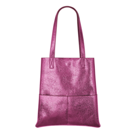 Shopper met pouch Fuchsia