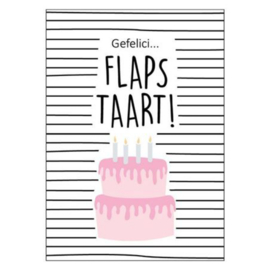 Wenskaart | Flaps taart