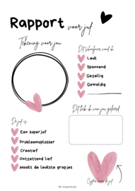 Printable | Rapport voor de Juf