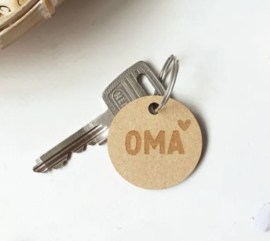 Sleutelhanger | oma (hout)