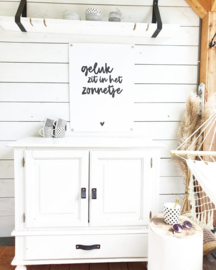 Tuinposter | Geluk zit in het zonnetje