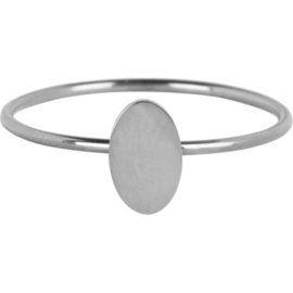 Charmin*s Minimalist Oval Shiny Steel R718