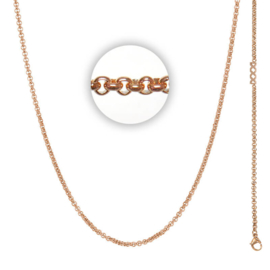 Collier 3 mm With Logo Rosé