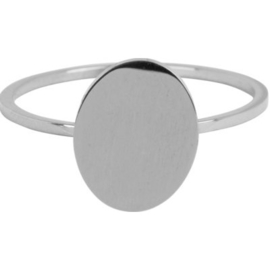 Charmin*s Modern Oval  Shiny Steel R714