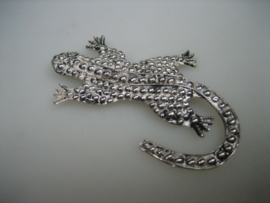 Zilveren Broche Speld Krokodil ca. 1952