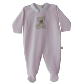 Baby Gi newborn pakje beer "baby"roze (velours)