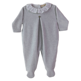 Baby Gi newborn pakje grijs gedetailleerde kraag (velours)
