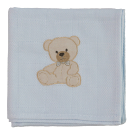 Baby Gi hydrofiele doek beertje blauw