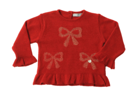 Dr. Kid sweater rood strikjes