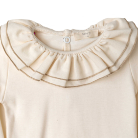 Baby Gi body dubbele kraag beige