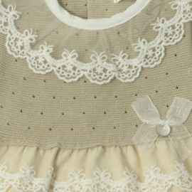 Dr. Kid jurkje beige ruffle kraag