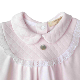 Baby Gi newborn pakje roze kanten mouwtjes + kraag