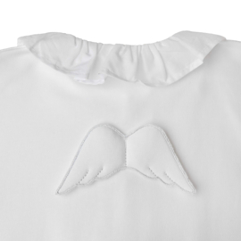 Baby Gi newborn pakje wit vleugels ruffle kraag (katoen)