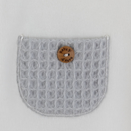 Baby Gi newborn pakje grijs wafel (velours)