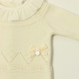 Dr. Kid newborn pakje beige met ruffle kraag