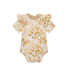 Ewa body met ruffle korte mouw magnolia