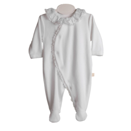 Baby Gi newborn pakje wit kant (velours)