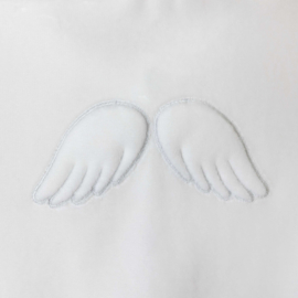 Baby Gi newborn pakje vleugels wit velours (unisex)