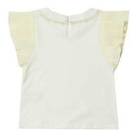 Dr. Kid t-shirt met plissé mouwen
